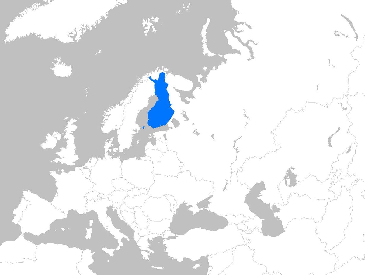 Финландия е на картата на Европа