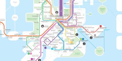 Карта на Финландия метрото