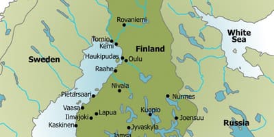 Карта къмпинги Финландия