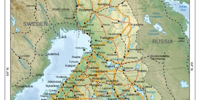 Карта На Финландия