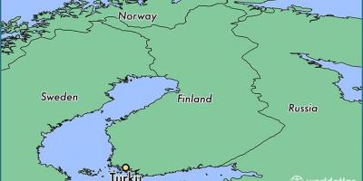 Карта Турку, Финландия