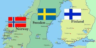 Финландия върху картата на света